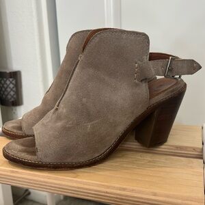 Frye open-toed booties